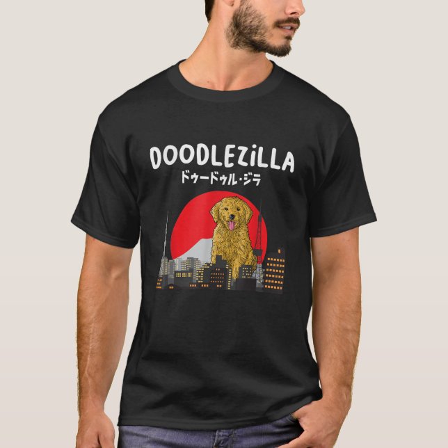 Doodlezilla Funny Dog Goldendoodle Labradoodle Men T-Shirt (Vorderseite)