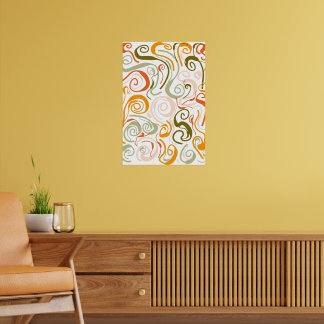Doodline Stil Moderne Kunst Poster