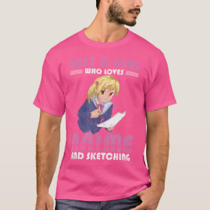 Doodling japanische Manga Otaku Girls Sketching Wo T-Shirt