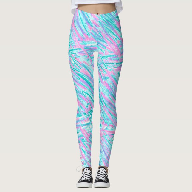 Doodly Neon Nostalgic Leggings (Vorderseite)