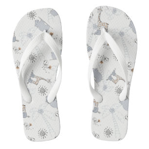 Doodmuster 2 flip flops