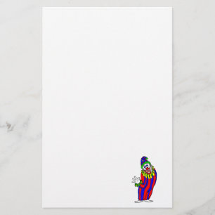 Doof bunter Clown Briefpapier