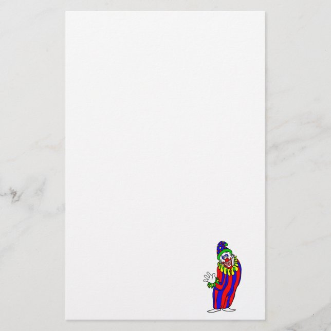 Doof bunter Clown Briefpapier (Vorderseite)