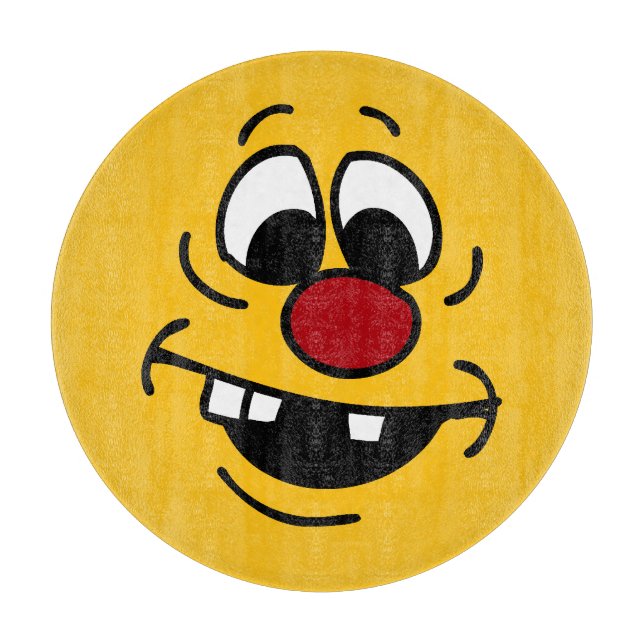 Doof Gesicht Grumpey Schneidebrett (Vorderseite)