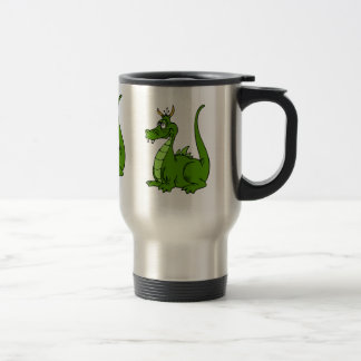 Doof grüner Drache Reisebecher