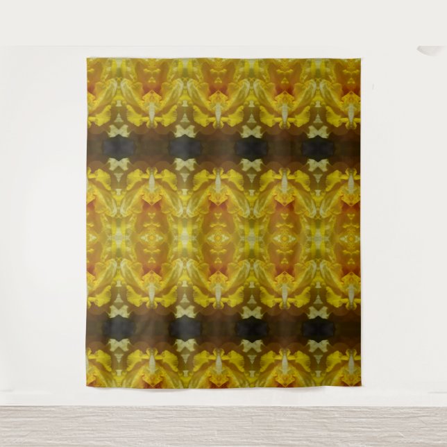 Doofodil Ikat 15 Wandteppich (Vorderseite)