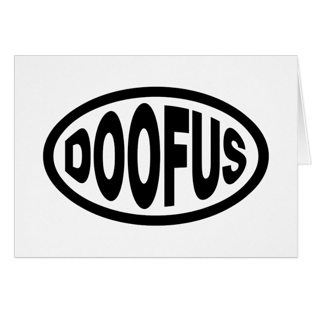 DOOFUS-KARTE (Vorderseite (Horizontal))