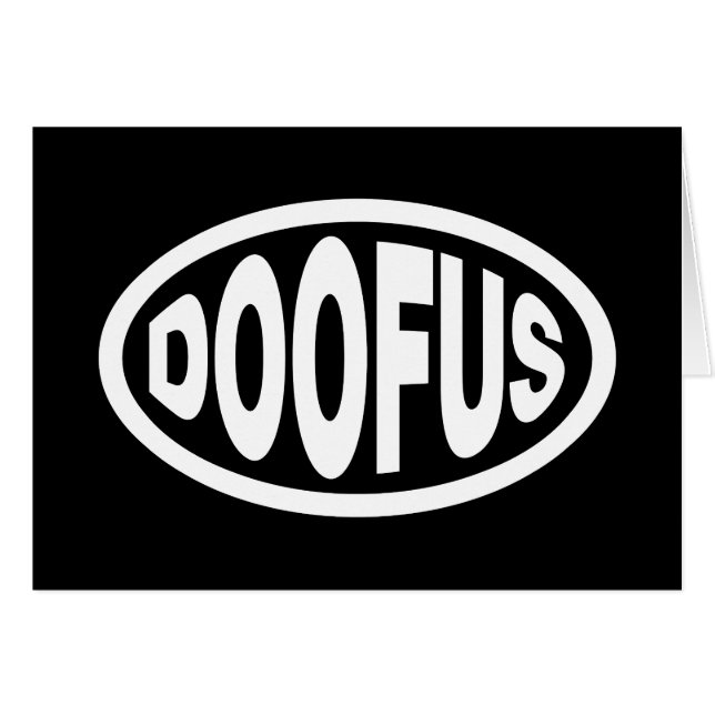 DOOFUS-KARTE (Vorderseite (Horizontal))