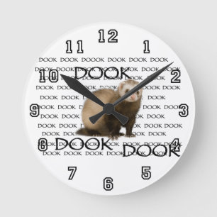 dooking Frettchen Runde Wanduhr