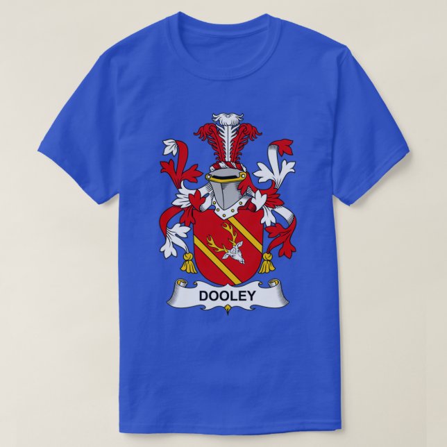 Dooley Coat of Arms Familienwappen T-Shirt (Design vorne)