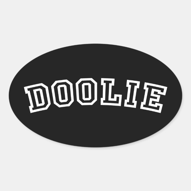 DOOLIE OVALER AUFKLEBER (Vorderseite)