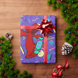 Doom City Kickflip 90er Gift Wrap Geschenkpapier