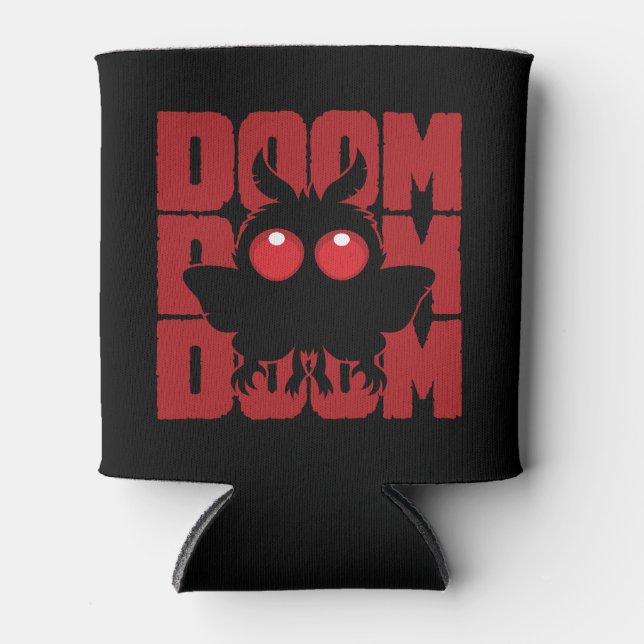 DOOM DOOM DOOM Kawaii Mothman Kryptid Dosenkühler (Vorderseite)