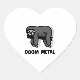 Doom Metal Sloth Sloth Sticker