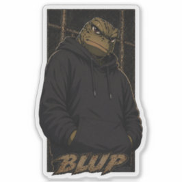 Doom The Bullfrog Streetwear Grafik Sweatshirt Aufkleber