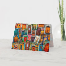 Door Art Blank Jeder Anlass Reisen farbenfrohe 12x