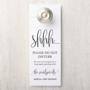 Door Hanger Wedding stört nicht Signalton LCC Türanhänger