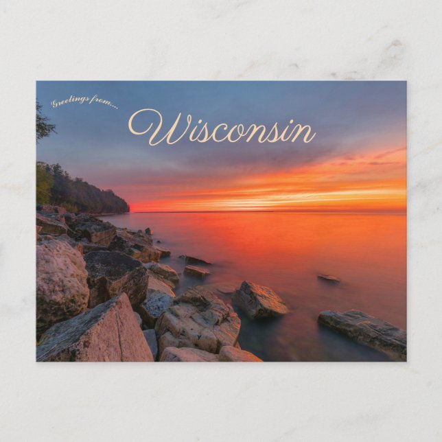 Door Landkreis Wisconsin USA Postkarte (Vorderseite)