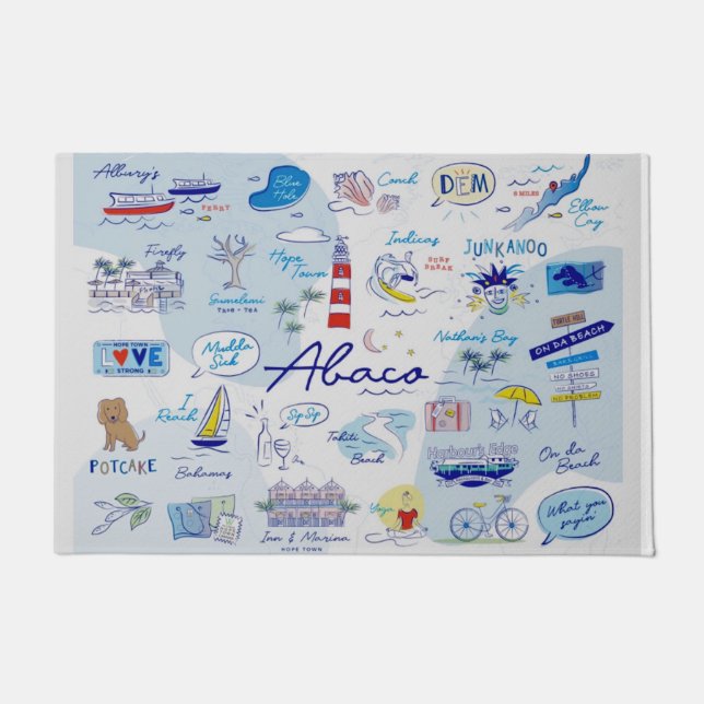 Door Mat "die ABCs of Hope Town" Fußmatte (Vorderseite)
