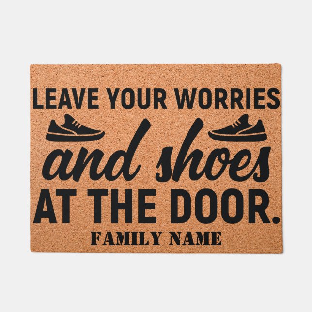 Door Mat für drinnen oder draußen personalisieren  Fußmatte (Vorderseite)