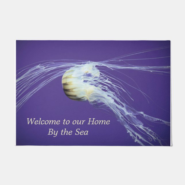 Door Mat für eine Zuhause an der Meeresqualle Fußmatte (Vorderseite)