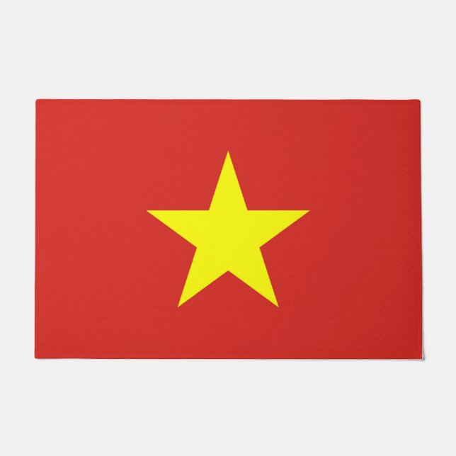Door Mat mit der Flagge Vietnams Fußmatte (Vorderseite)