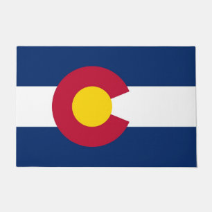 Door Mat mit Flag Colorado Staat, USA Fußmatte