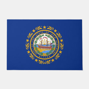 Door Mat mit Flag New Hampshire Staat, USA Fußmatte