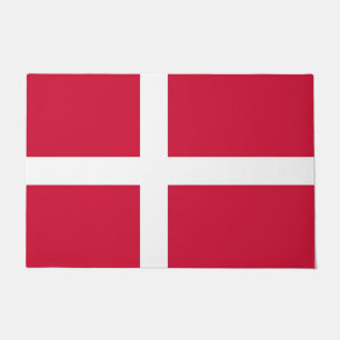 Door Mat mit Flagge Dänemarks Fußmatte