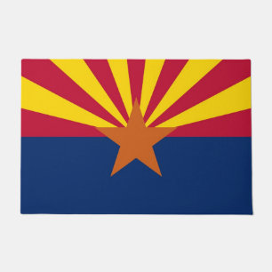 Door Mat mit Flagge des Staat Arizona, USA Fußmatte