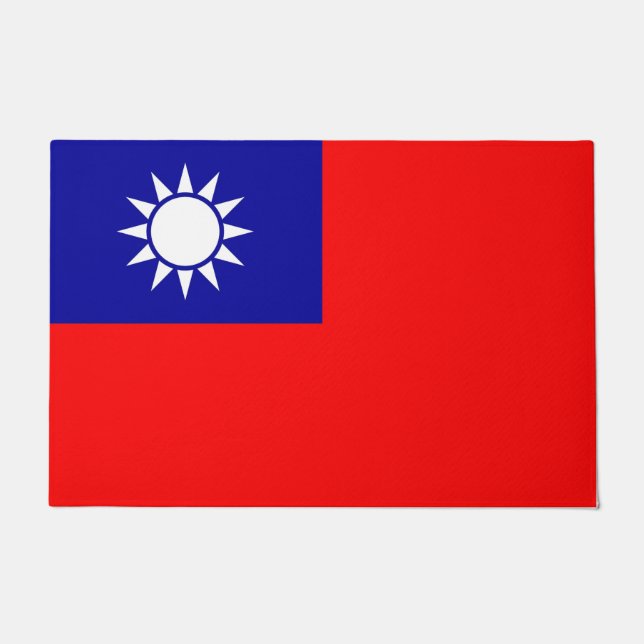 Door Mat mit Flagge Taiwans Fußmatte (Vorderseite)