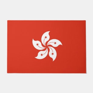 Door Mat mit Flagge von Hongkong Fußmatte