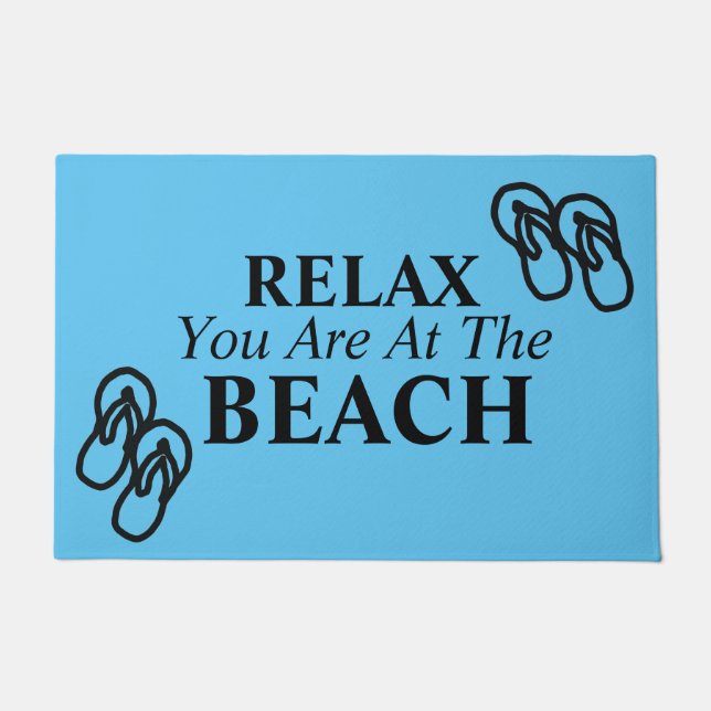 Door Mat Relax am Strand Fußmatte (Vorderseite)