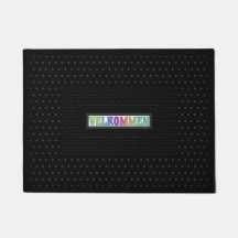 DOOR MAT WICOME VELKOMMEN DANISH