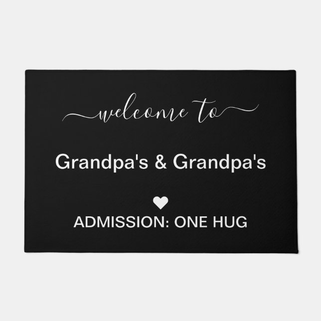 Door Mat Willkommen bei Opa Fußmatte (Vorderseite)