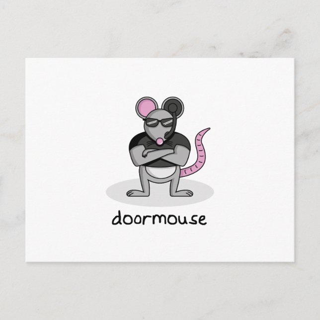 Door Mouse Postkarte (Vorderseite)