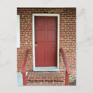 Door of the "Jennie Wade House" Postcard Postkarte