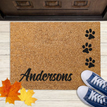 Doormat drucken - Personalisiert Doormat - Dog Paw