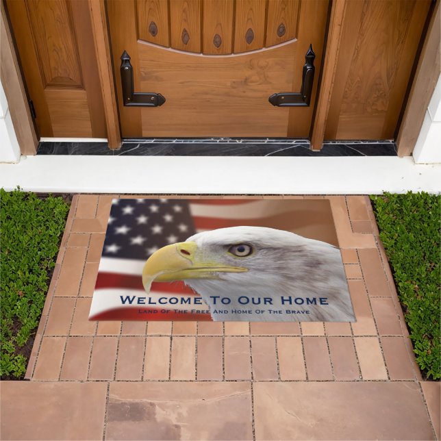 Doormat Herzlich willkommen auf unserer Zuhause Ea Fußmatte (Außenbereich)