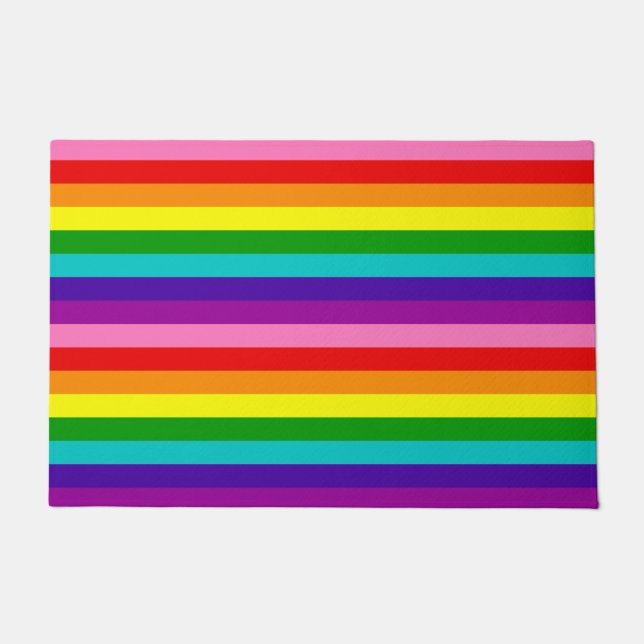 Doormat Rainbow Flag LGBTQIA Gay Pride Fußmatte (Vorderseite)