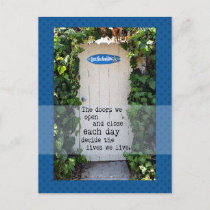 Doors We Open Door Fotograph Postcard Postkarte