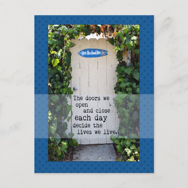 Doors We Open Door Fotograph Postcard Postkarte (Vorderseite)