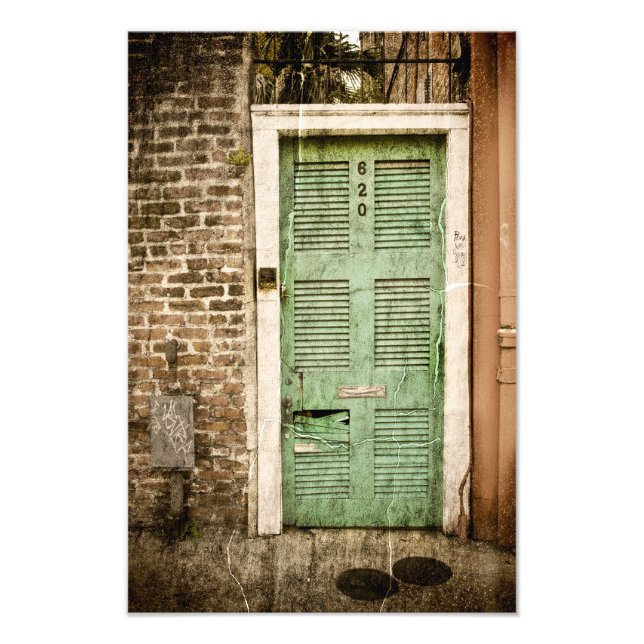 Doorways im französischen Viertel Fotodruck (Vorne)