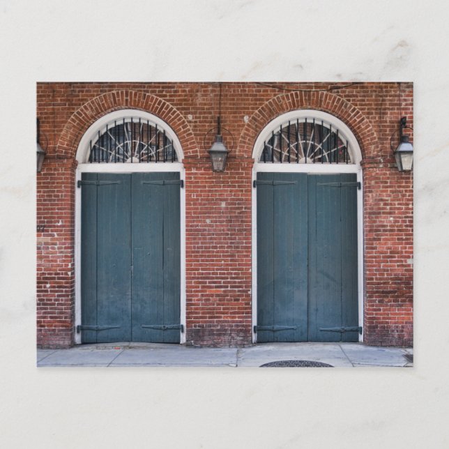 Doorways im französischen Viertel Postkarte (Vorderseite)
