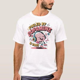 Dopamin-getriebenes ADHD-Cartoon-Gehirn-T-Shirt T-Shirt