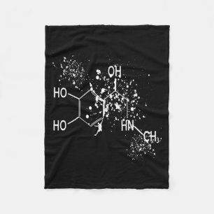 Dopamin-Molekül-Kletterer-Science-Bouldering-Humor Fleecedecke