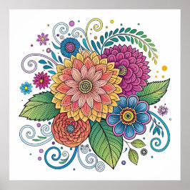 Dopamin Radialfloral 1 Poster