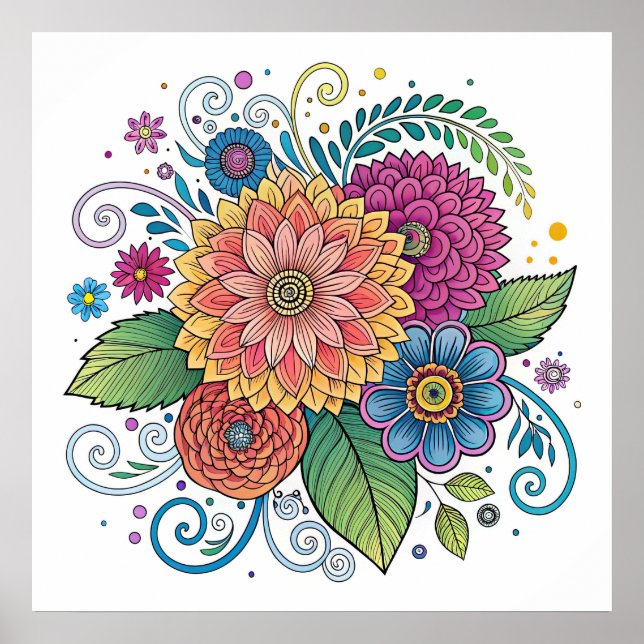 Dopamin Radialfloral 1 Poster (Vorne)