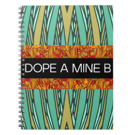 DOPE A MINE B Spiralheft im tropischen Stil Notizblock