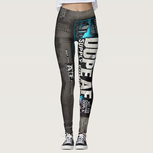 Dope_AF athletisches Strecklegieren Leggings (Vorderseite)